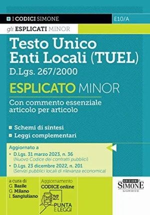 Testo Unico Enti Locali Esplic.25ed. fronte