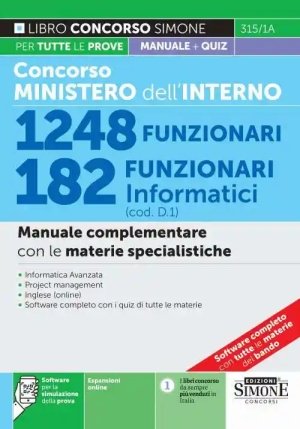 182 Funzionari Informatici Min.interno fronte