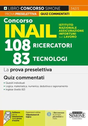 108 Ricercatori 83 Tecnologici Inail fronte