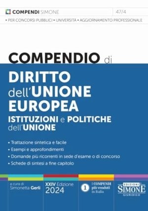 Compendio Diritto Unione Europea 24ed. fronte