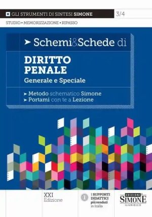 Schemi & Schede Diritto Penale 21ed. fronte