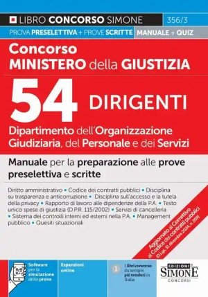 54 Dirigenti D.o.g. Min.giustizia fronte