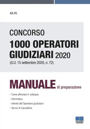 1000 Operatori Giudiziari 2020 Manuale fronte