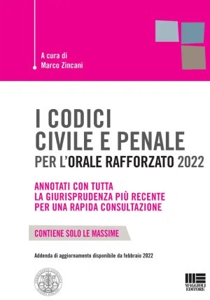 Codici Civile E Penale Orale Raff.2022 fronte