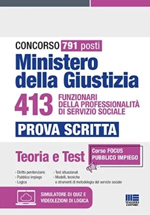 413 Funzionari - Ministero Della Giustizia - Prova Scritta fronte