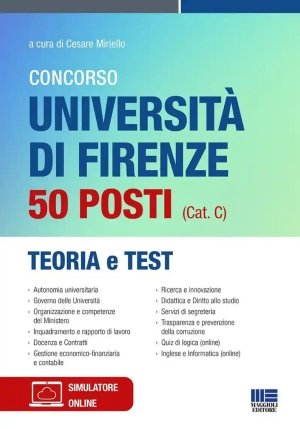 50 Posti Universita' - Comune Firenze - Teoria + Test fronte