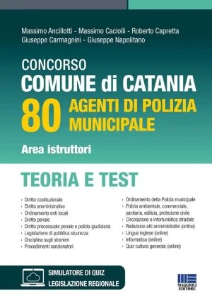 80 Posti Polizia Municipale - Comune Catania - Teoria + Test fronte