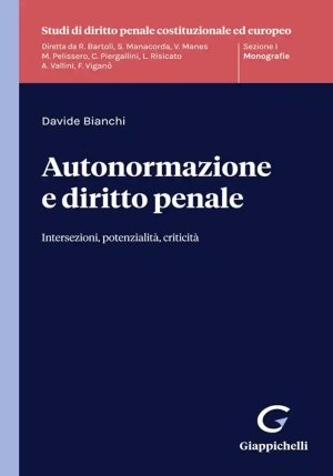 Autonormazione E Diritto Penale fronte