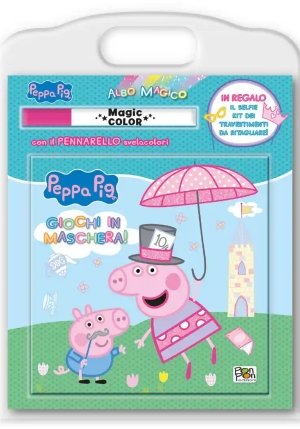 Giochi In Maschera. Peppa Pig. Albo Magico. Ediz. A Colori. Con Pennarello Svelacolori fronte