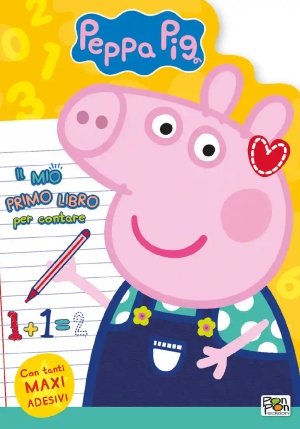 Mio Primo Libro Per Contare. Peppa Pig. Ediz. A Colori. Con Adesivi (il) fronte