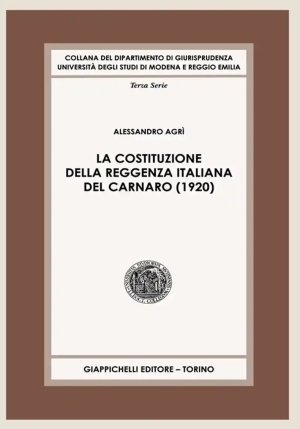 Costituzione Reggenza Italiana Carnaro fronte