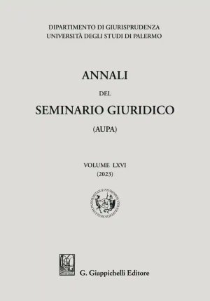 Annali Seminario Giuridico Universita' Palermo fronte