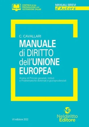 Manuale Breve Dir. Unione Europea 2022 fronte