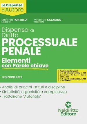 Dispensa Diritto Processuale Penale fronte