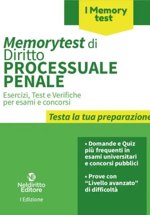 Memorytest Diritto Processuale Penale fronte