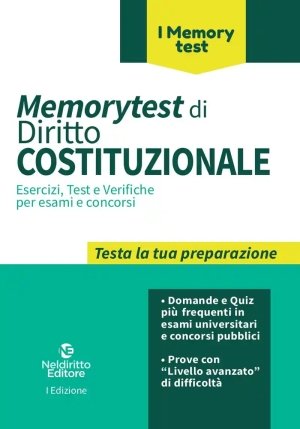 Memorytest Diritto Costituzionale fronte