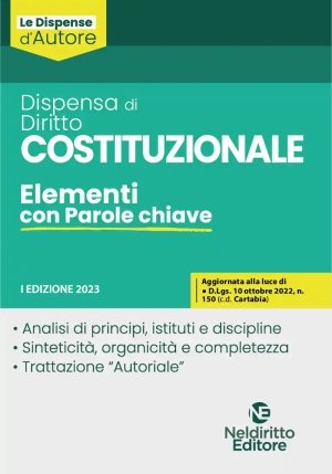 Dispensa Diritto Costituzionale fronte