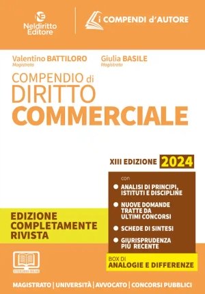 Compendio Diritto Commerciale 2024 fronte