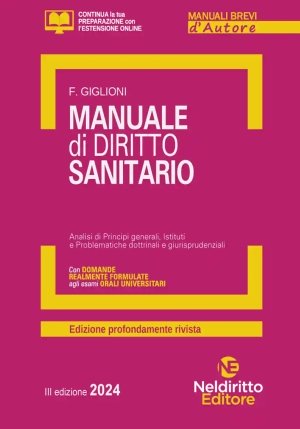 Manuale Diritto Sanitario 2024 3ed. fronte