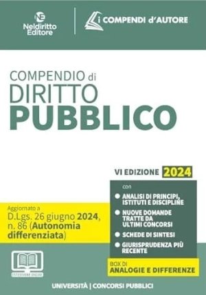 Compendio Diritto Pubblico 2024 fronte