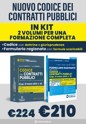 Kit Codice Contratti Pubblici 2 Vol.2024 fronte