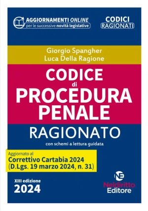 Codice Proc.penale Ragionato 2024 13ed. fronte