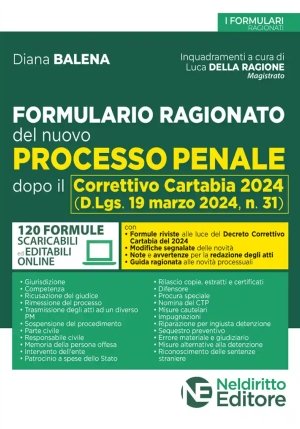 Formulario Ragionato Processo Penale fronte