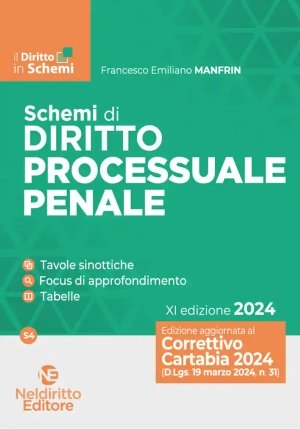 Schemi Diritto Processuale Penale 2024 fronte