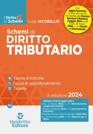 Schemi Diritto Tributario 2024 fronte