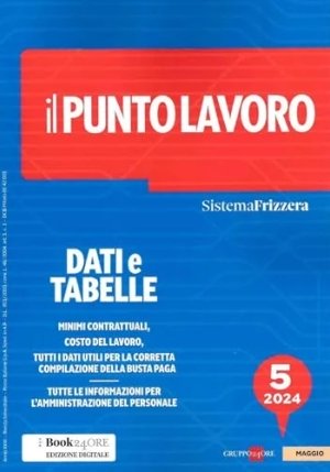 Punto Lavoro 5 Dati E Tabelle 2024 fronte