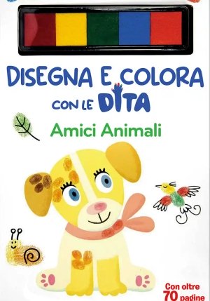 Amici Animali Disegna E Colora Con Le Dita fronte