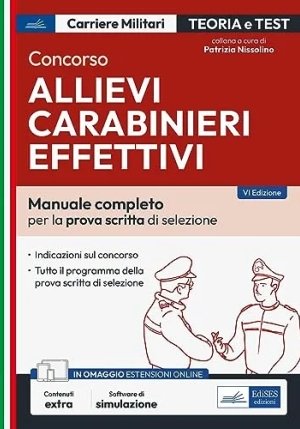 Allievi Carabinieri Effettivi: Manuale Per La Prova Scritta fronte