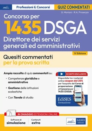 1435 Dsga - Direttore Servizi Generali + Amministrativi - Quiz Commentat fronte