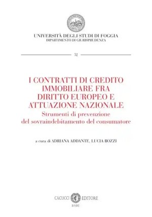 I Contratti Di Credito Immobiliare fronte