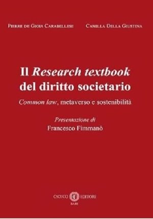 Research Textbook Del Diritto Societario fronte