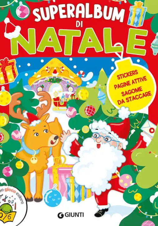 Immagine 0 di Superalbum Di Natale. Stickers, Pagine Attive, Sagome Da Staccare. Ediz. A Colori