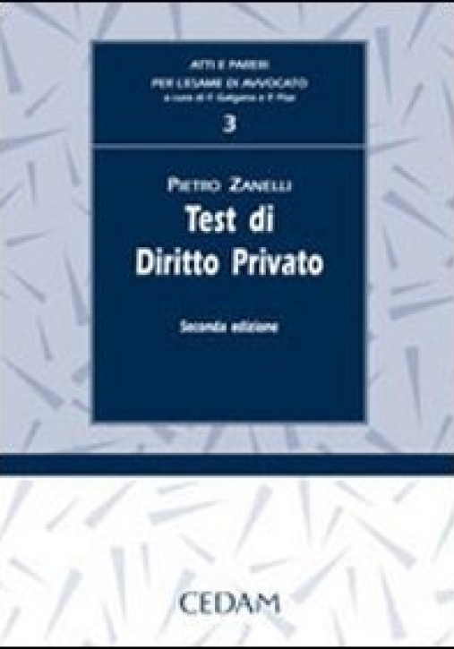 Immagine 0 di Test Diritto Privato