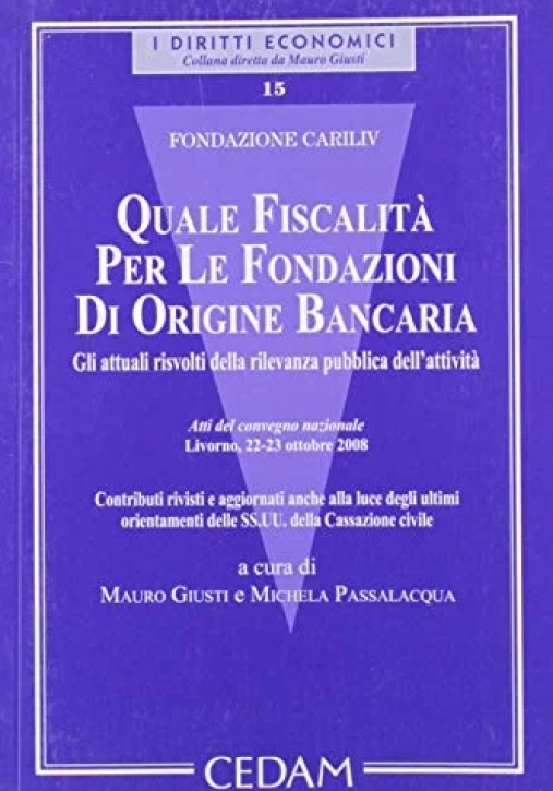 Immagine 0 di Fiscalita' Fondaz. Orig.bancar