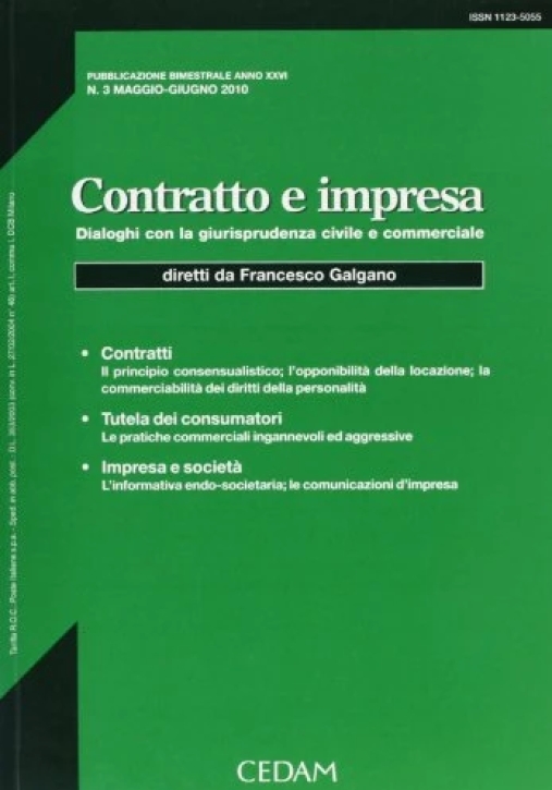 Immagine 0 di Contratto Impresa 3/2010 -3010