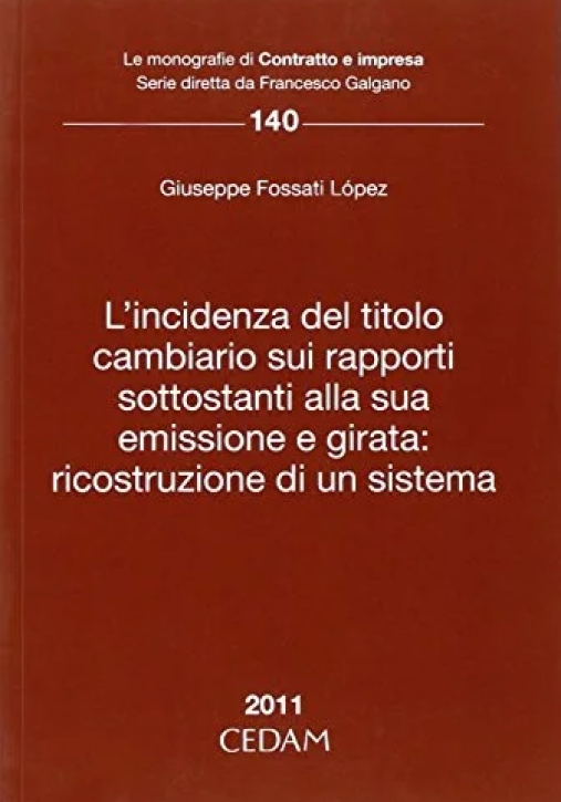 Immagine 0 di Incidenza Tit. Cambiario-fossa