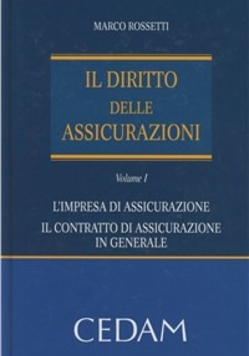 Immagine 0 di Diritto Assicurazioni Vol. 1