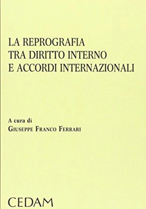 Immagine 0 di Reprografia Tra Diritto Intern