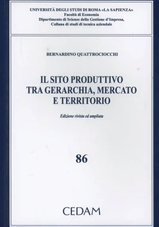 Immagine 0 di Sito Produttivo Tra Gerarchia Mercato