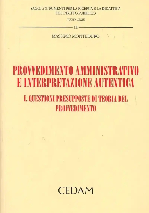 Immagine 0 di Provvedimento Amministrativo E