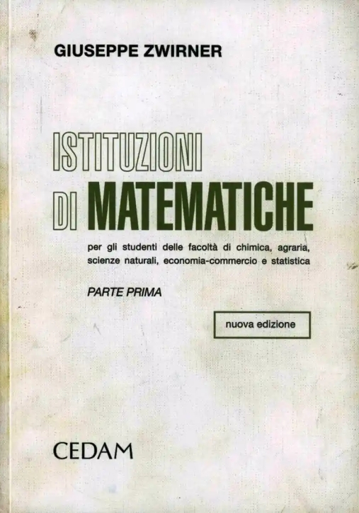 Immagine 0 di Istituzioni Di Matematiche