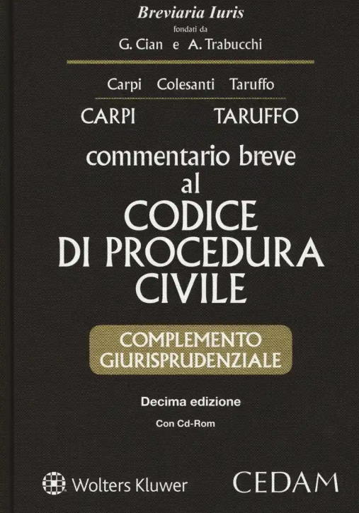 Immagine 0 di Cbr Procedura Civile C.g.