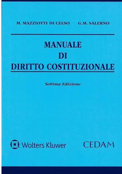 Immagine 0 di Manuale Diritto Costituzionale