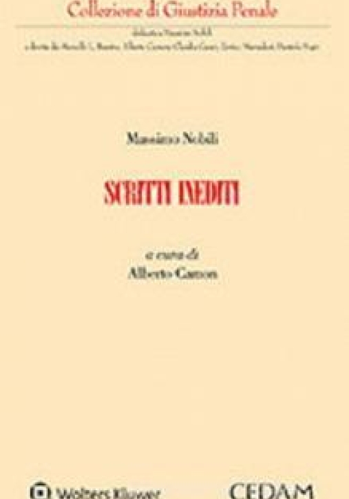 Immagine 0 di Massimo Nobili - Scritti Ined.