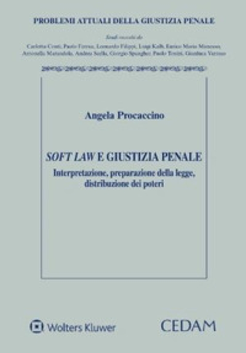 Immagine 0 di Soft Law E Giustizia Penale