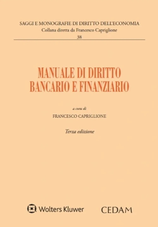 Immagine 0 di Manuale Diritto Bancario E Finanz.3ed.